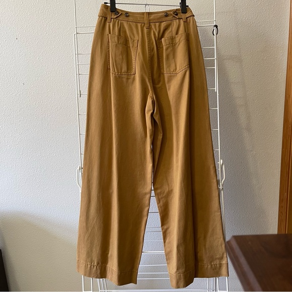 Madewell Corwin Pleated Straight Pants - Size 4 - Toffee - Picture 8 of 11